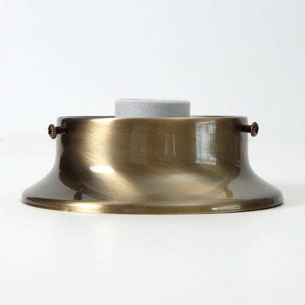3 1/4 Inch Shade Holder / Fitter. Ceiling or Sconce Fixture Base - Vintporium Architectural Salvage