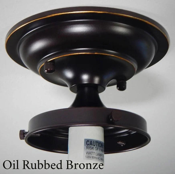 Moderne 4 1/4-inch Semi-Flush Schoolhouse Fitter / Shade Holder - Vintporium Architectural Salvage