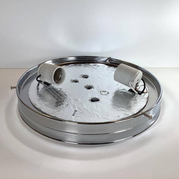 10 Inch Flush Mount Pan Fixture Fitter / Shade Holder / Base