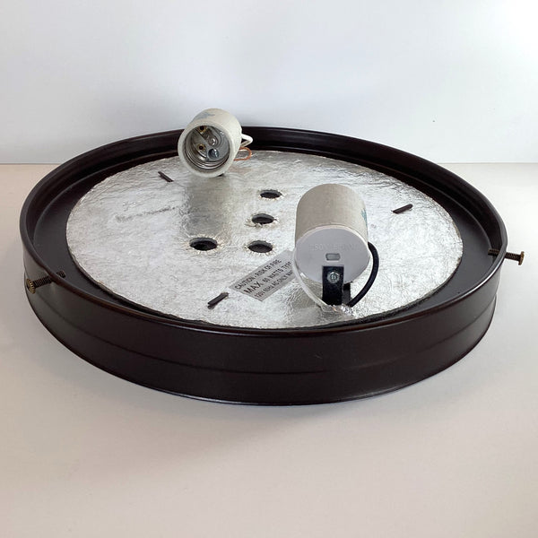 10 Inch Flush Mount Pan Fixture Fitter / Shade Holder / Base