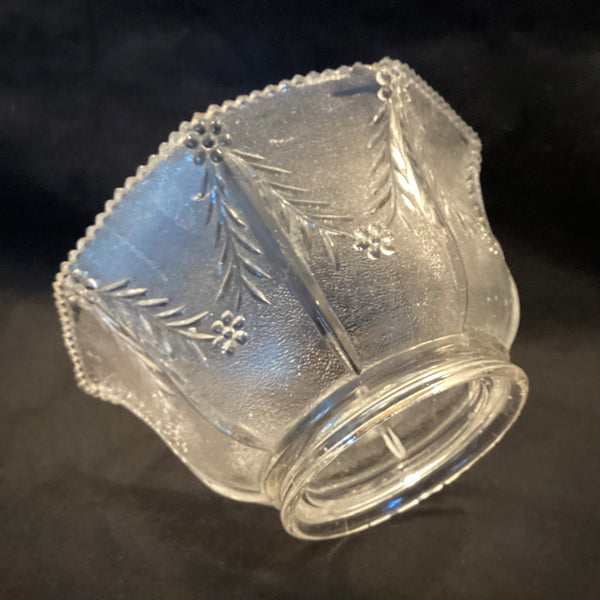 4 Inch Vintage Glass Gas Light Fixture Shade. The vintage glass gas shade has been cleaned and detailed for your convenience. Available at www.vintporium.com