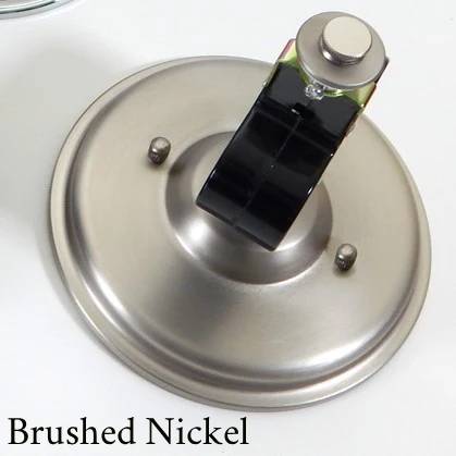 satin nickel Mid-Century style custom-made semi-flush cluster socket light fixture. 