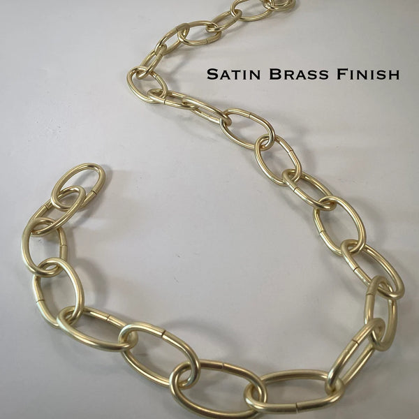 8 Gauge Oval Lamp Chain Available in Numerous Finishes