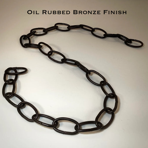 8 Gauge Oval Lamp Chain Available in Numerous Finishes