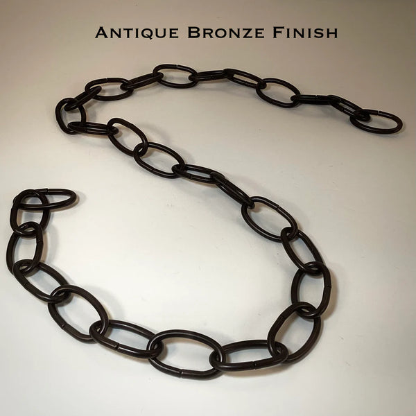 8 Gauge Oval Lamp Chain Available in Numerous Finishes
