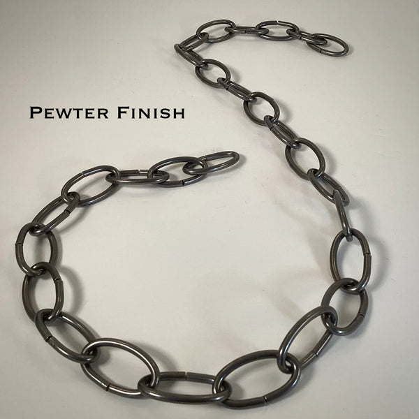8 Gauge Oval Lamp Chain Available in Numerous Finishes