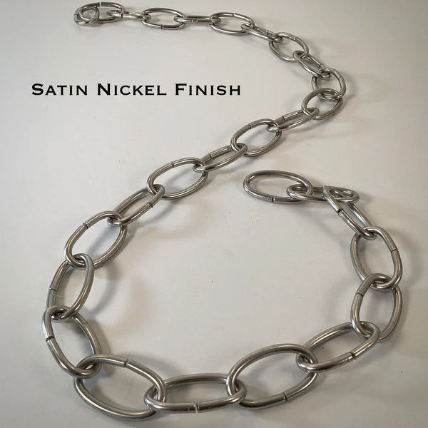 8 Gauge Oval Lamp Chain Available in Numerous Finishes