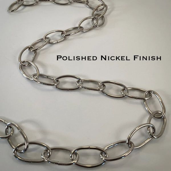 8 Gauge Oval Lamp Chain Available in Numerous Finishes