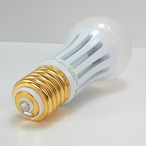 3 Way Mogul Base LED Bulb 10/22/34w equal to 100/200/300W. The bulb brightness is 1300/2900/ 4100 lumens and is rated 10/22/34 watt, equivalent to a 100/200/300 incandescent mogul bulb but without all the heat and energy costs. The bulbs are commonly used in vintage torchiere floor lamps. Available at www.vintporium.com. 