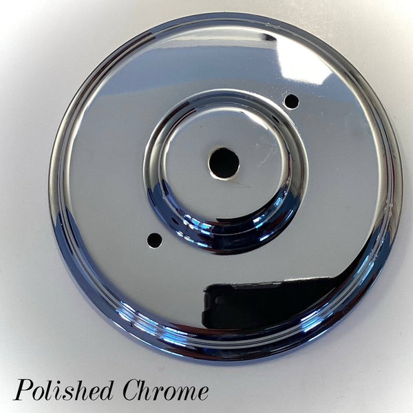 Pièces de rechange d'auvent de plafond à 3 trous à profil bas. Nombreux choix de finitions disponibles Laiton, Nickel, Bronze