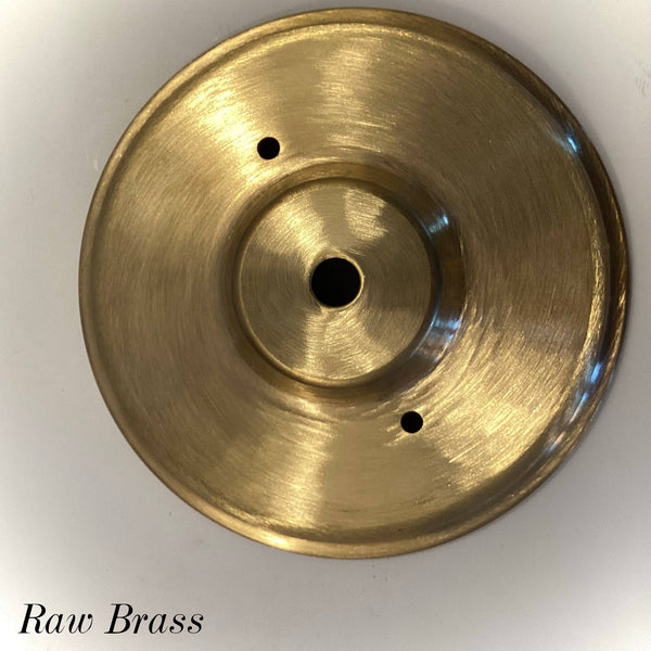 Pièces de rechange d'auvent de plafond à 3 trous à profil bas. Nombreux choix de finitions disponibles Laiton, Nickel, Bronze