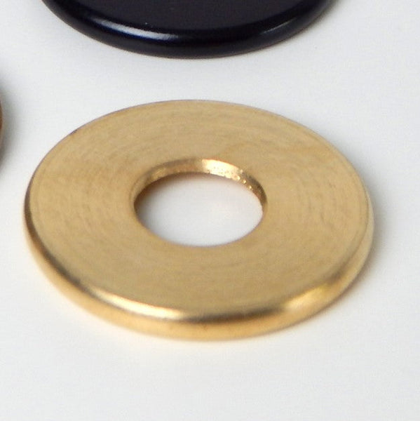 Solid brass 1-inch check ring with a 1/8 ip slip center hole are sold individually. The check ring come in your choice of satin nickel, polished nickel, unfinished brass, antique brass, and oil-rubbed bronze. Available at www.vintporium.com