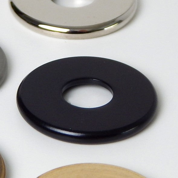 Solid brass 1-inch check ring with a 1/8 ip slip center hole are sold individually. The check ring come in your choice of satin nickel, polished nickel, unfinished brass, antique brass, and oil-rubbed bronze. Available at www.vintporium.com
