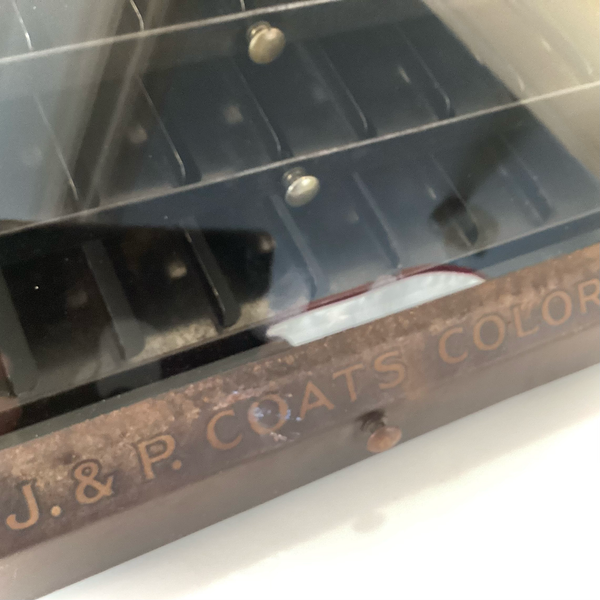 Vintage J. & P. Coats 5-Drawer Thread Display Cabinet