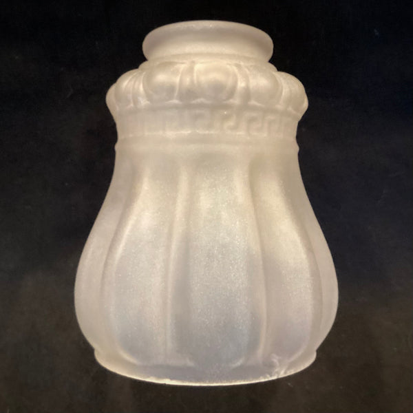 2 1/4 (2.25) Antique Inch Etched Empire Glass Shade. The vintage etched glass Empire-shaped shade. The shade has been cleaned and detailed for your convenience.
