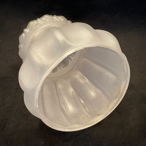 2 1/4 (2.25) Antique Inch Etched Empire Glass Shade. The vintage etched glass Empire-shaped shade. The shade has been cleaned and detailed for your convenience.