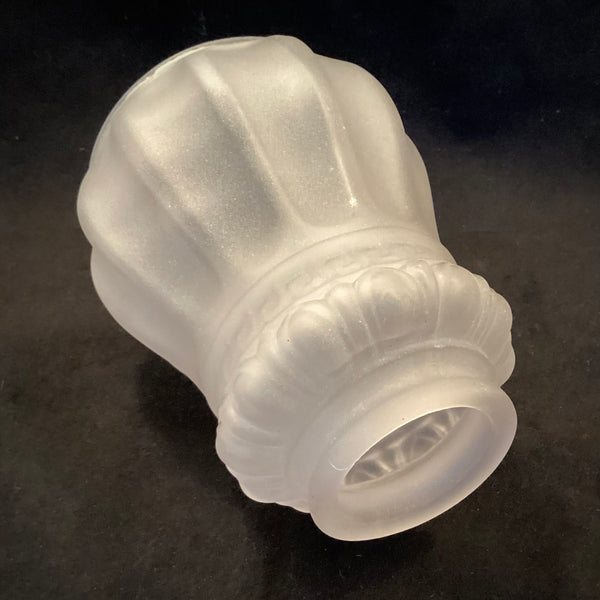 2 1/4 (2.25) Antique Inch Etched Empire Glass Shade. The vintage etched glass Empire-shaped shade. The shade has been cleaned and detailed for your convenience.