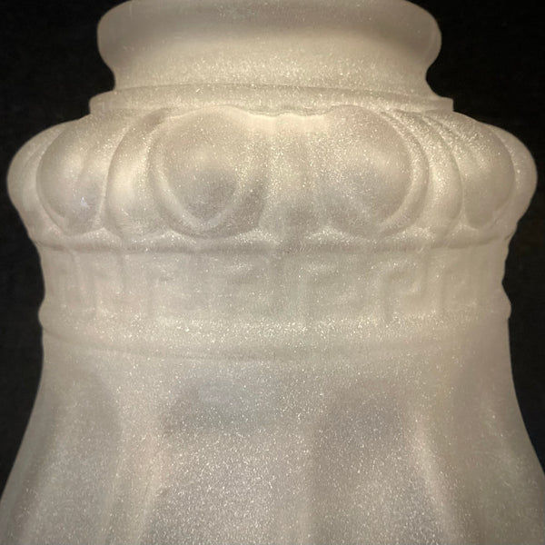 2 1/4 (2.25) Antique Inch Etched Empire Glass Shade. The vintage etched glass Empire-shaped shade. The shade has been cleaned and detailed for your convenience.