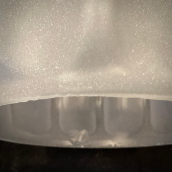 2 1/4 (2.25) Antique Inch Etched Empire Glass Shade. The vintage etched glass Empire-shaped shade. The shade has been cleaned and detailed for your convenience.