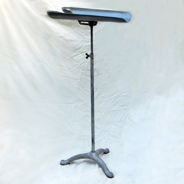 Vintage Adjustable Hair Washing Stand – Industrial Barbershop Salon Basin. Originally used in barbershops and salons, the contoured metal basin is designed to cradle the neck for a comfortable hair-washing experience. Available at www.vintporium.com