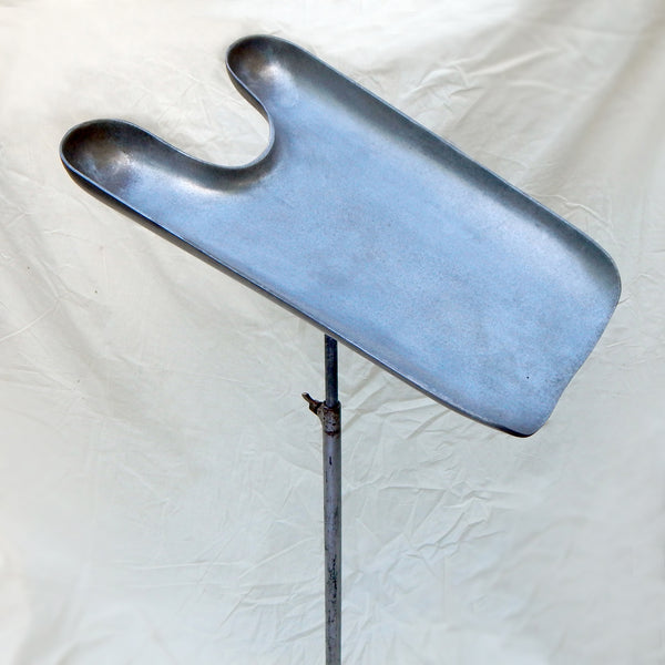 Vintage Adjustable Hair Washing Stand – Industrial Barbershop Salon Basin. Originally used in barbershops and salons, the contoured metal basin is designed to cradle the neck for a comfortable hair-washing experience. Available at www.vintporium.com