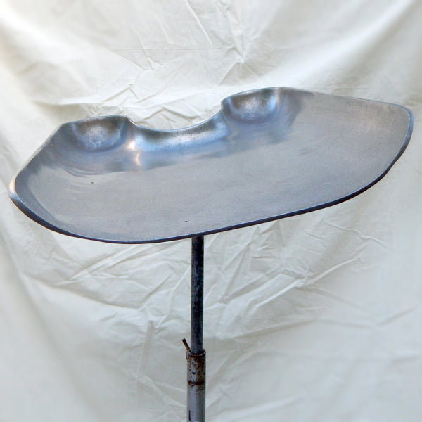 Vintage Adjustable Hair Washing Stand – Industrial Barbershop Salon Basin. Originally used in barbershops and salons, the contoured metal basin is designed to cradle the neck for a comfortable hair-washing experience. Available at www.vintporium.com