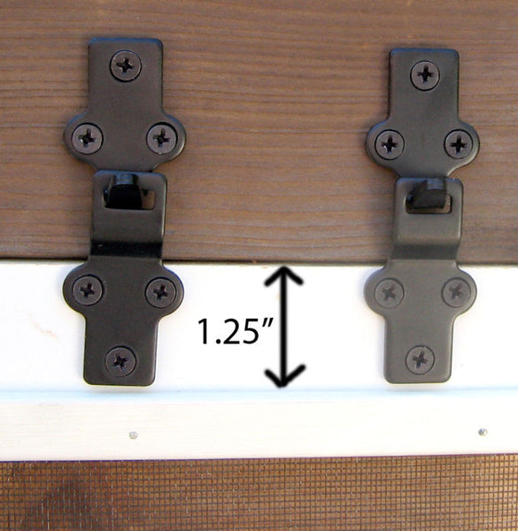 Pair of heavy-duty storm sash/window screen hangers. Available at www.vintporium.com