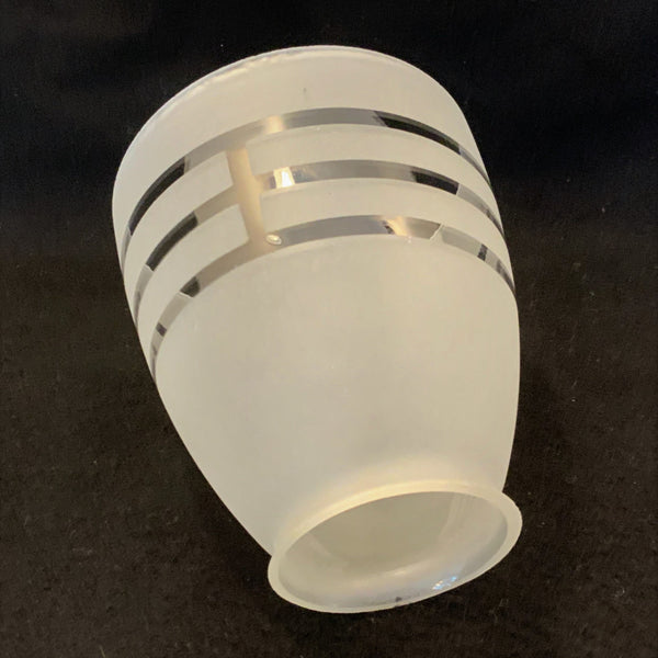 2 1/4 (2.25) Inch Vintage Etched Bell Shaped Glass Light Fixture Shade. The vintage etched glass shade has been cleaned and detailed for your convenience. Available at www.vintporium.com