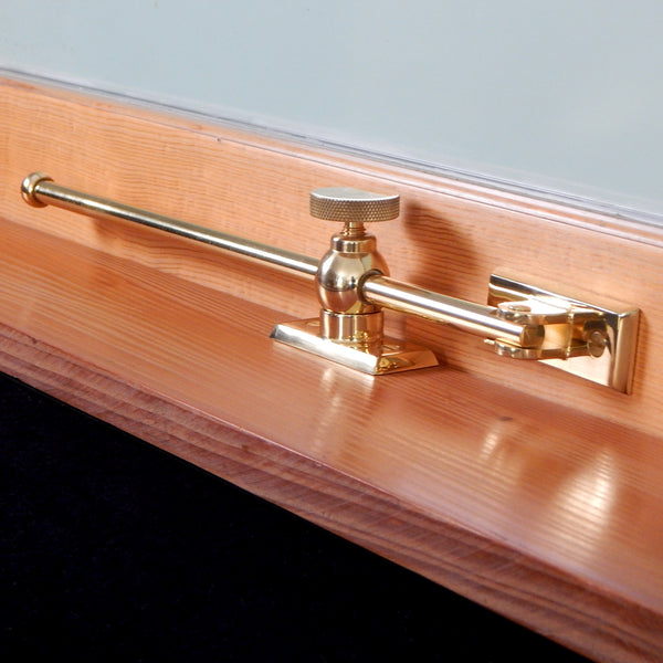 Casement Window Adjuster. Solid Brass Construction with Various Finishes Available.