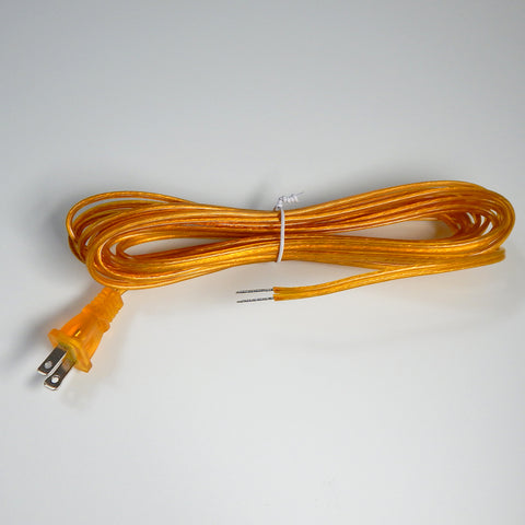 Gold Cord Mid-Century Style Polarized molded Plug VintporiumLamp Repair Rejuevantaion Restoration Hardware Home Improvement