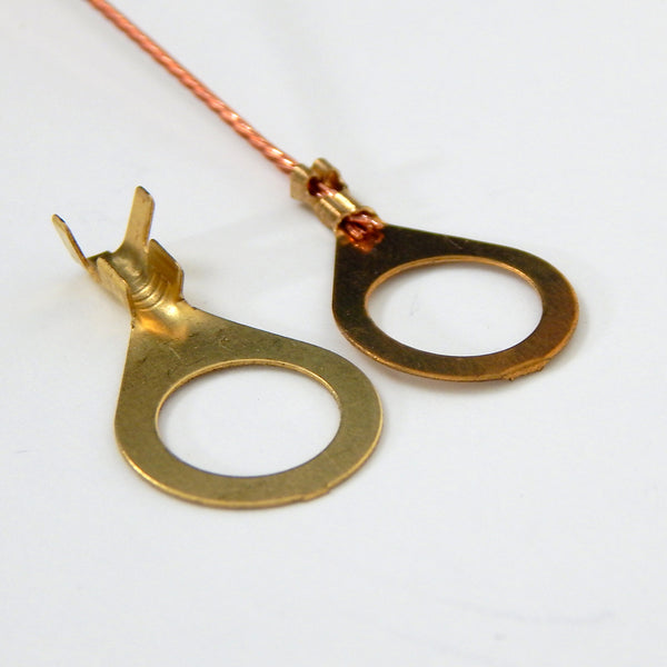 Zink Grounding Lug for 1/8 ips Lighting Part. Choose With or Without Copper Lead
