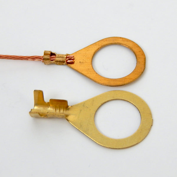 Zink Grounding Lug for 1/8 ips Lighting Part. Choose With or Without Copper Lead