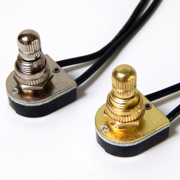 Single circuit on/off canopy switch with your choice between brass or nickel finishes. The canopy features a removable knob for more versatile lighting applications Brass Nickel Rotary Switch Light Lighting Parts Home Improvement Restore Repair Vintporium Wiring Electrical Lamp Available at www.vintporium.com