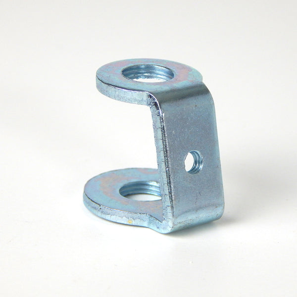 Hickeys are probably the easiest way to secure a socket to a shade holder while introducing a grounding wire to the fixture assembly. On one end would be the socket, then a gap for a grounding wire to run through, and on the other end the shade holder and chain. Available at www.vintporium.com
