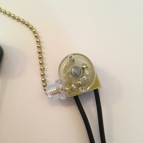Single Circut Pull Chain Nickel Brass Lighting Lamp Repair Parts Vintporium On Off Switch Restoration Hardware Vintage Antique 