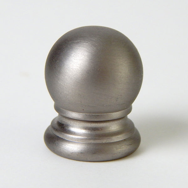 Solid ball lamp finial. Sold individually and available in various finishes Antique Brass, Satin Brass, Polished and Lacquered Brass, Polished Nickel, Brushed Nickel, Unfinished Brass, and Oil Rubbed Bronze. Available a www.vinporium.com