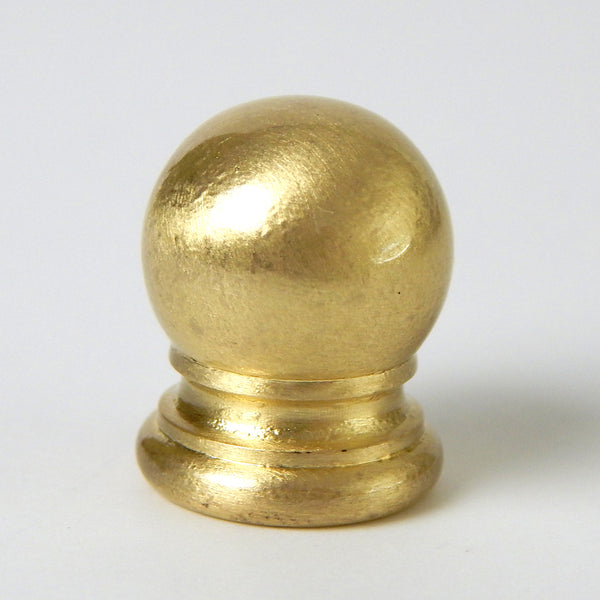 Solid ball lamp finial. Sold individually and available in various finishes Antique Brass, Satin Brass, Polished and Lacquered Brass, Polished Nickel, Brushed Nickel, Unfinished Brass, and Oil Rubbed Bronze. Available a www.vinporium.com