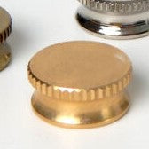 Brass 1/8 ips Light Fixture Finial Cap  Multiple Finishes
