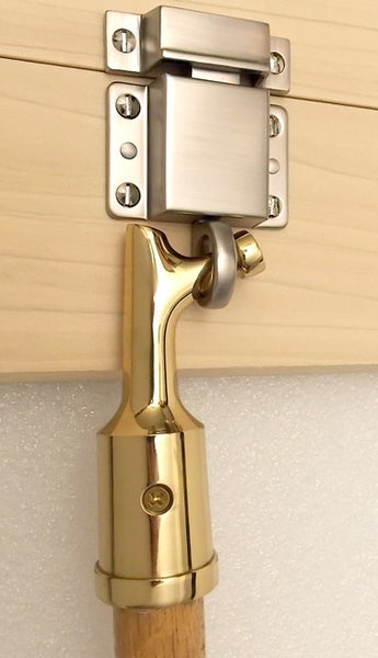 Solid Brass Transom Window Latch Pull Down Hook - Vintporium Architectural Salvage